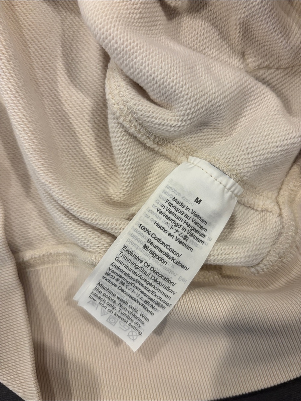 J. Crew Cream Hoodie Sweater - Picture 3 of 3